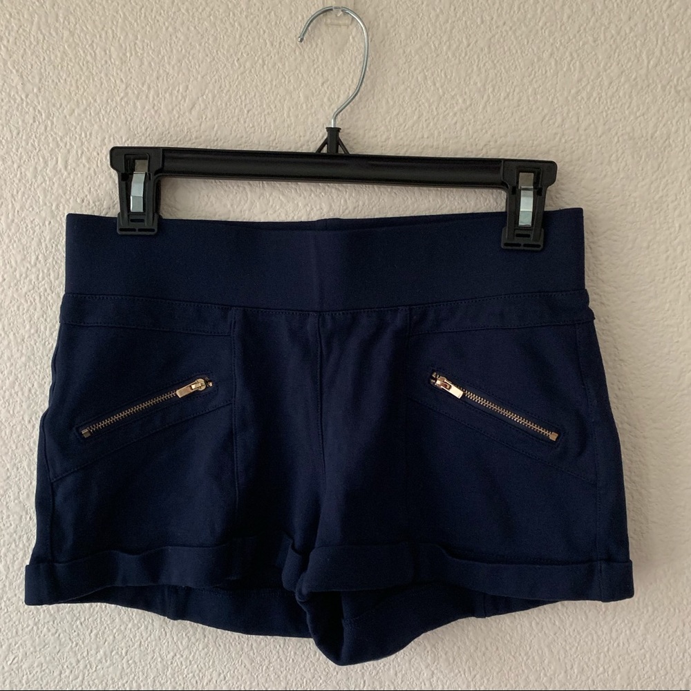 Ci Sono Blue Shorts W/ Zippers Size M